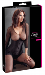 Cottelli Collection Corset Open Cup L Black - Adjustable Classic Design