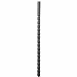 All Black Silicone Urethral Sound 24 cm - Flexible 6/8 mm Medical-Grade Probe