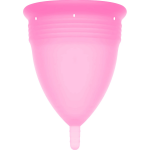 Stercup Menstrual Cup Pink Size L - FDA Silicone, 24ml Capacity