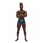 Male Power Uplift Mini Short L Black - Ergonomic Support & Satin Waistband
