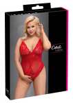 Cottelli CURVES Body Red 3XL - Adjustable Lace Powernet Lingerie
