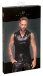 Noir Handmade M.Shirt Hooded Sleeveless Snake Effect Black M