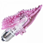 Baile Finger Vibrator Massager 10 Modes TPR Compact Design Pink