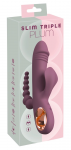 You2Toys Slim Triple Plum 3-in-1 Intimate System, Waterproof, Purple