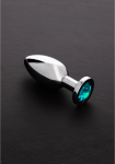 Sinner Gear Medium Stainless Steel Plug with Gemstone Accent