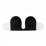Bye Bra Seamless U-Style Bra Cup B Black - Strapless, Invisible Design