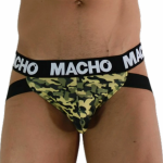MACHO MX28MV Jockstrap Military Green M - Lycra Support System