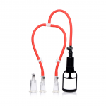XR Brands 3-Way Pump System Adjustable Vacuum Cylinders Transparent