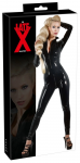 LateX Catsuit Black 2XL - Dual-Zip Natural Latex Bodysuit