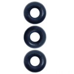 Oxballs Ringer 3-Pack Night Edition - Silicone Ring Set, Black