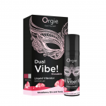 Orgie Dual Vibe Liquid Vibrator Gel Strawberry Gin & Tonic 15ml
