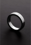 Ouch! Ribbed Stainless Steel Intimate Ring 10x50 mm - Durable Design