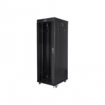 LANBERG 19" 37U Rack Stovas 600x800 Juodas su Stikliniais Durimis LCD V2