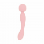 Good Vibes Only Simi Dual-Ended Wand Massager Pink Silicone IPX7