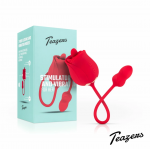 Teazers Rose Duo Rechargeable Intimate Device with Dual Motors Pink