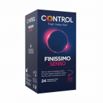 Control Adapta Senso Anatomical Latex Barrier 24-Pack, Ultra-Thin, 54mm