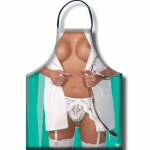 Diablo Picante Women&rsquo;s Party Apron - Playful Nurse Theme, 100% Polyester