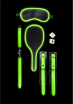 Ouch! Glow in the Dark Bondage Kit #1 - Luminous Green Set