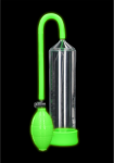 Ouch! Classic Glow-in-the-Dark Intimate Pump, Ergonomic Design, Green