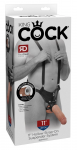 Pipedream King Cock 11" Hollow Intimate System with Adjustable Harness