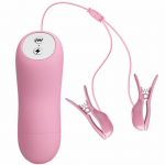 Baile Romantic Wave Adjustable Vibrating Clamps with Electro Impulse, Black