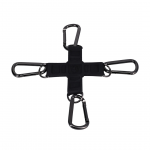 Doc Johnson Tactical Hogtie System Black - Silicone & Steel Restraint Set