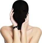 Ouch! Stretchable Hood Mask Black Lightweight Breathable Unisex