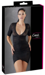 Cottelli Collection Mini Dress M Black Ruffled Stretch Design