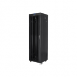 LANBERG 19" 42U Rack Stovas 600x600 Juodas su Stikliniais Durimis LCD V2
