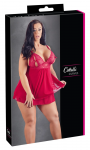 Cottelli Collection Babydoll XL Red - Elegant Lace & Powernet Lingerie