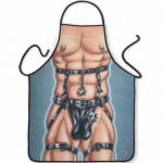 Diablo Picante Men's Party Apron with Humorous Print, 100% Polyester