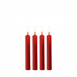 Ouch! Teasing Wax Candles 4-Pack - Red, Body Art Accessory