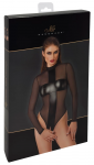 Noir Handmade Body Cross S Black Transparent Long-Sleeve Bodysuit