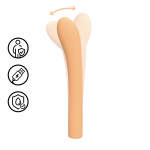 Loveline Peach Fuzz Rechargeable G-Spot Massager, Flexible Silicone
