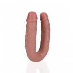 RealRock U-Shaped Dual-Ended Model 12.7 cm - Flesh Tone Silicone