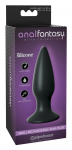 AF Essentials Small Black Intimate Plug 7-Mode Silicone Rechargeable 11.5cm