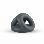 Boners Open Cocksling Triple Silicone Support Ring System Black