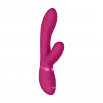 Rocks-Off Kyra Pulse-Wave Dual-Ended Wand Pink 10-Function Silicone