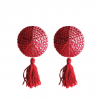 Ouch! Round Decorative Adhesive Tassels - Elegant Black, Reusable