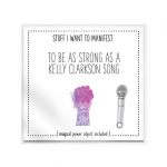 Warm Human Power Object - Inspirational Manifestation Token, Kelly Clarkson Edition