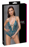 Cottelli Lingerie Body Teal XL Adjustable Lace Straps Open Style