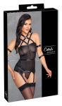 Cottelli Bondage Basque XL with Adjustable Arm Restraints, Black