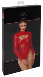 Noir Handmade Body Red S High-Neck Powerwetlook Thong Design