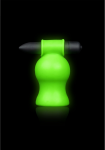 Ouch! Glow in the Dark Vibrating Intimate Head Device Green
