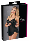 Cottelli Collection Babydoll Ruffles Black Lace Plus Size 2XL