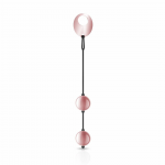 Rosy Gold Nouveau Metal Pelvic Floor Training Balls with Pull Ring