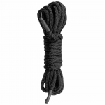 EasyToys Soft Bondage Rope 5m - Flexible Black Restraint Cord