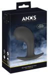 ANOS Big Head Silicone Prostate Massager with 10 Vibration Modes, Black
