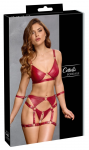 Cottelli Bondage Wireless Bra & Suspender Briefs Set Red S