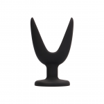 Master Series Split Expanding Intimate Plug 10 cm Black Silicone